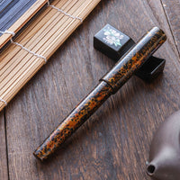 世界万年筆・犀皮漆・黒上げ Fountain Pen - Wancher ワンチャー