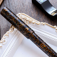 世界万年筆・犀皮漆・黒上げ Fountain Pen - Wancher ワンチャー