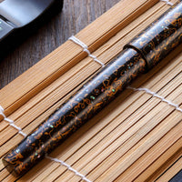 世界万年筆・犀皮漆・黒上げ Fountain Pen - Wancher ワンチャー