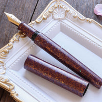 世界万年筆・犀皮漆・紫上げ Fountain Pen - Wancher ワンチャー