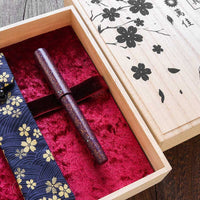 世界万年筆・犀皮漆・紫上げ Fountain Pen - Wancher ワンチャー
