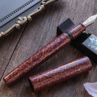 世界万年筆・犀皮漆・紫上げ Fountain Pen - Wancher ワンチャー
