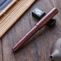 世界万年筆・犀皮漆・紫上げ Fountain Pen - Wancher ワンチャー