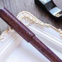 世界万年筆・犀皮漆・紫上げ Fountain Pen - Wancher ワンチャー
