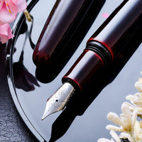 誠漆・黒溜塗 Fountain Pen - Wancher ワンチャー