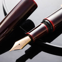誠漆・黒溜塗 Fountain Pen - Wancher ワンチャー