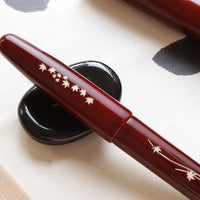 象嵌 紅葉・漆・赤溜塗 Fountain Pen - Wancher ワンチャー