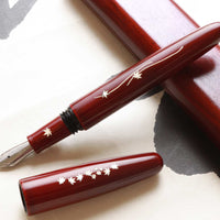 象嵌 紅葉・漆・赤溜塗 Fountain Pen - Wancher ワンチャー