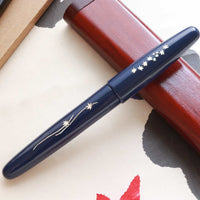 象嵌 紅葉・漆・青 Fountain Pen - Wancher ワンチャー