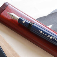 象嵌 紅葉・漆・青 Fountain Pen - Wancher ワンチャー