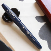 象嵌 紅葉・漆・青 Fountain Pen - Wancher ワンチャー