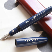 象嵌 紅葉・漆・青 Fountain Pen - Wancher ワンチャー