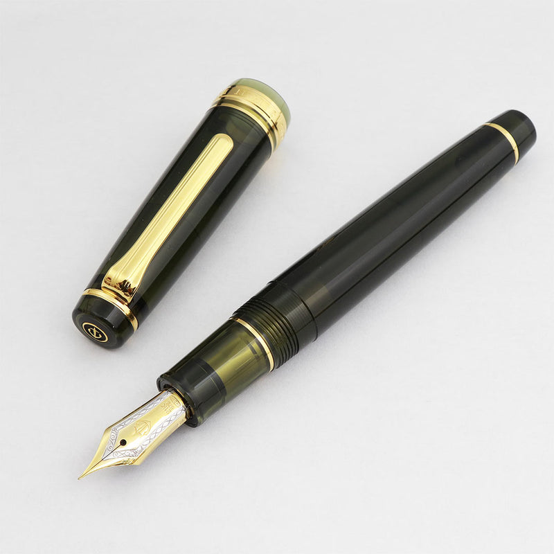 プロフェッショナルギア21金・シャンパーニュダークグリーン Fountain Pen - Wancher ワンチャー