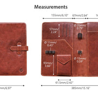 本革ノートカバー A5 コンパクト - コニャックブラウン Pen Pouch - Wancher ワンチャー