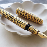 廣田漆 櫛目堆漆塗 猛虎「クリップ付」 Fountain Pen - Wancher ワンチャー