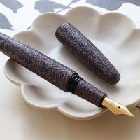 廣田漆 櫛目堆漆塗 紫 Fountain Pen - Wancher ワンチャー