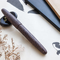 廣田漆 櫛目堆漆塗 紫 Fountain Pen - Wancher ワンチャー