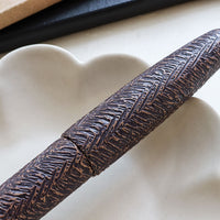 廣田漆 櫛目堆漆塗 紫 Fountain Pen - Wancher ワンチャー