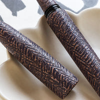 廣田漆 櫛目堆漆塗 紫 Fountain Pen - Wancher ワンチャー