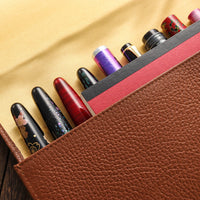 12 本用ペンポートフォリオ ・ブラウン Pen Pouch - Wancher ワンチャー