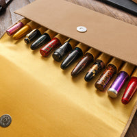 12 本用ペンポートフォリオ ・ベージュ Pen Pouch - Wancher ワンチャー