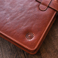 本革ノートカバー A5 コンパクト - コニャックブラウン Pen Pouch - Wancher ワンチャー