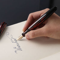 月・赤 Fountain Pen - Wancher ワンチャー