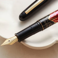 呉竹近代蒔絵万年筆 - 赤富士 Fountain Pen - Wancher ワンチャー
