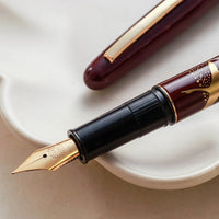 呉竹近代蒔絵万年筆 - 鶴寿 Fountain Pen - Wancher ワンチャー