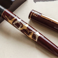 呉竹近代蒔絵万年筆 - 鶴寿 Fountain Pen - Wancher ワンチャー