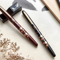 呉竹近代蒔絵万年筆 - 枝桜 Fountain Pen - Wancher ワンチャー