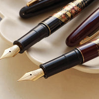 呉竹近代蒔絵万年筆 - 扇面 Fountain Pen - Wancher ワンチャー