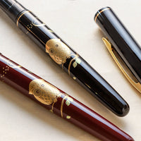 呉竹近代蒔絵万年筆 - ふくろう Fountain Pen - Wancher ワンチャー
