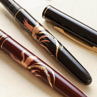 呉竹近代蒔絵万年筆 - 瑞鳥鳳凰 Fountain Pen - Wancher ワンチャー