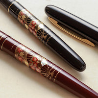 呉竹近代蒔絵万年筆 - 扇面 Fountain Pen - Wancher ワンチャー