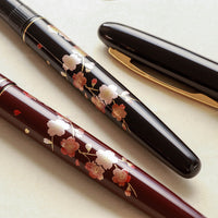 呉竹近代蒔絵万年筆 - 枝桜 Fountain Pen - Wancher ワンチャー