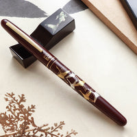 呉竹近代蒔絵万年筆 - 鶴寿 Fountain Pen - Wancher ワンチャー