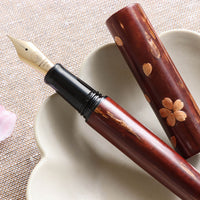 世界樺細工・山桜・桜雨 Fountain Pen - Wancher ワンチャー