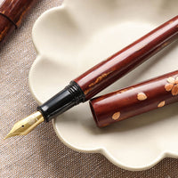 世界樺細工・山桜・桜雨 Fountain Pen - Wancher ワンチャー