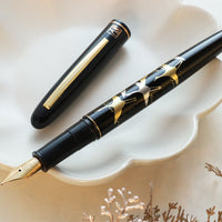 呉竹近代蒔絵万年筆 - 鶴寿 Fountain Pen - Wancher ワンチャー
