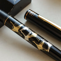 呉竹近代蒔絵万年筆 - 鶴寿 Fountain Pen - Wancher ワンチャー