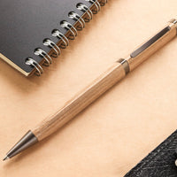 銘木 三角 緑檀 Ballpoint Pen - Wancher ワンチャー