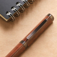 銘木 三角 ウォルナット Ballpoint Pen - Wancher ワンチャー