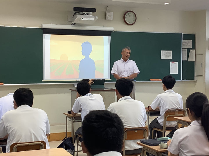 大分県立高田高校で「夢を仕事に」講演