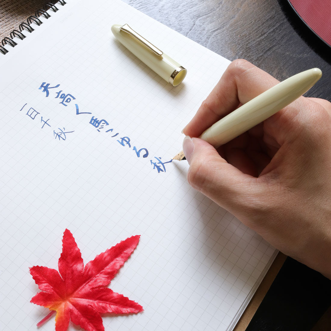 プロフィットふでDEまんねん・アイボリー Fountain Pen | ワンチャー