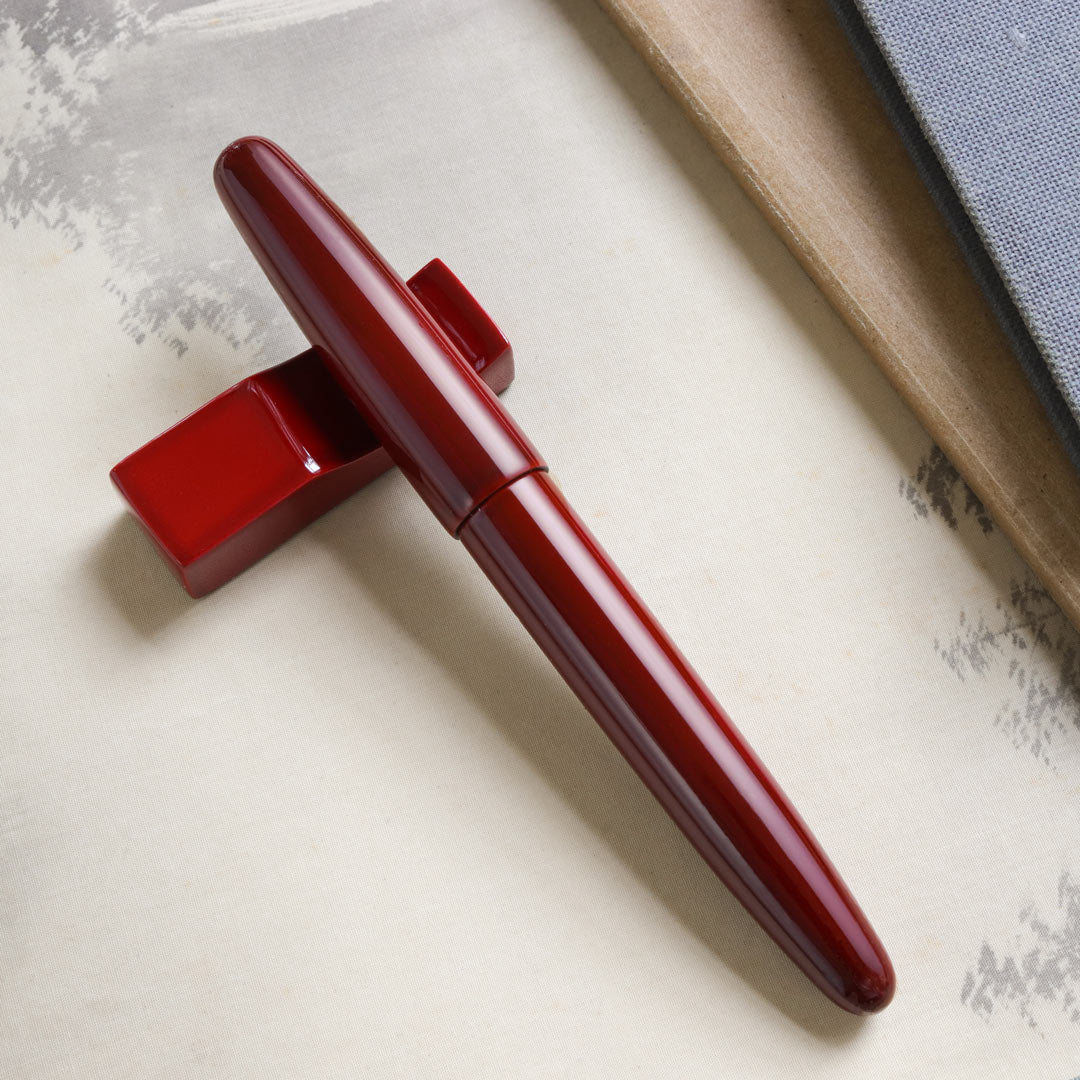 会津漆・赤溜塗 Fountain Pen | ワンチャーペン Wancher