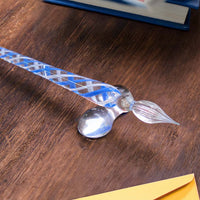 チェコ・ボヘミアンガラスペン・アズール Glass Pen - Wancher ワンチャー