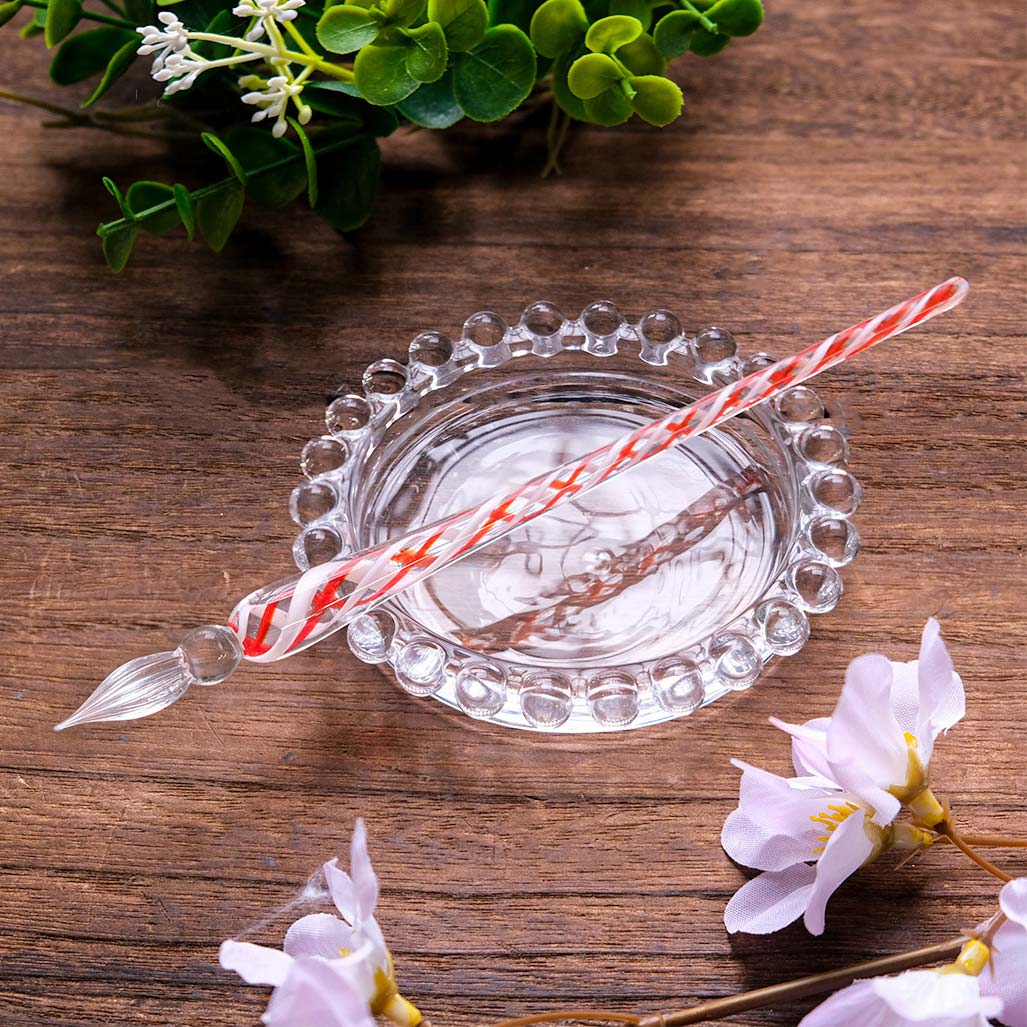 チェコ・ボヘミアンガラスペン・ボンボン Glass Pen - Wancher ワンチャー