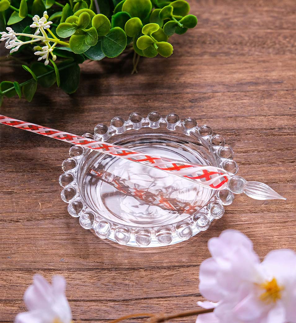 チェコ・ボヘミアンガラスペン・ボンボン Glass Pen - Wancher ワンチャー