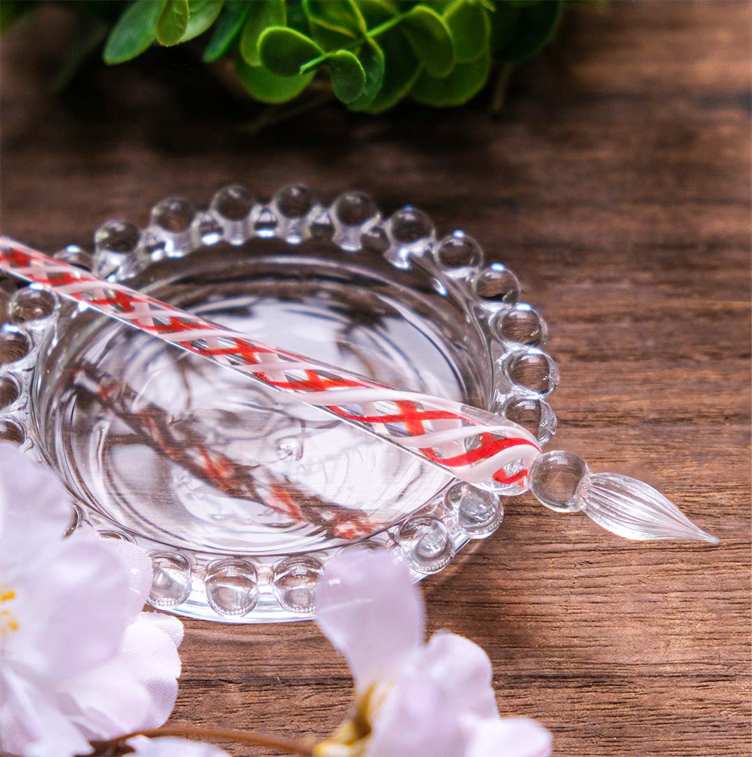 チェコ・ボヘミアンガラスペン・ボンボン Glass Pen - Wancher ワンチャー